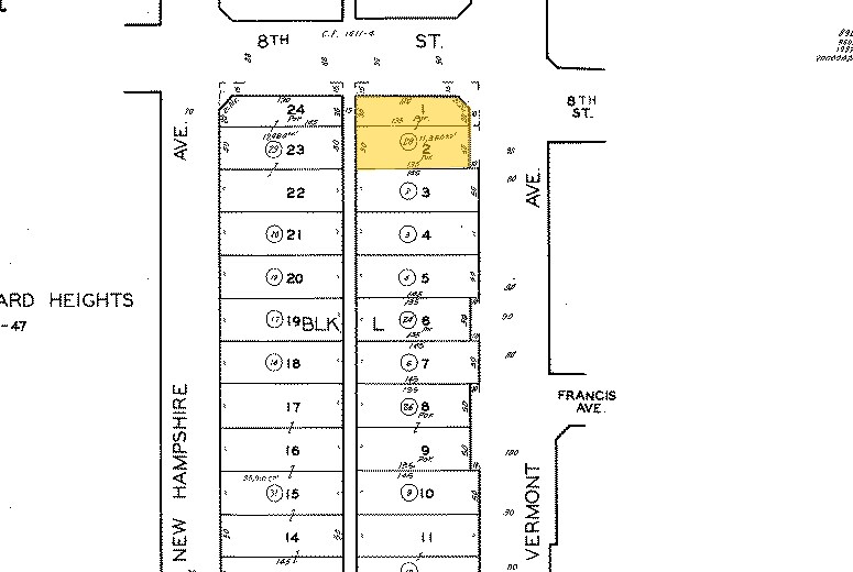 801 Vermont Ave, Los Angeles, CA à louer - Plan cadastral - Image 2 de 5