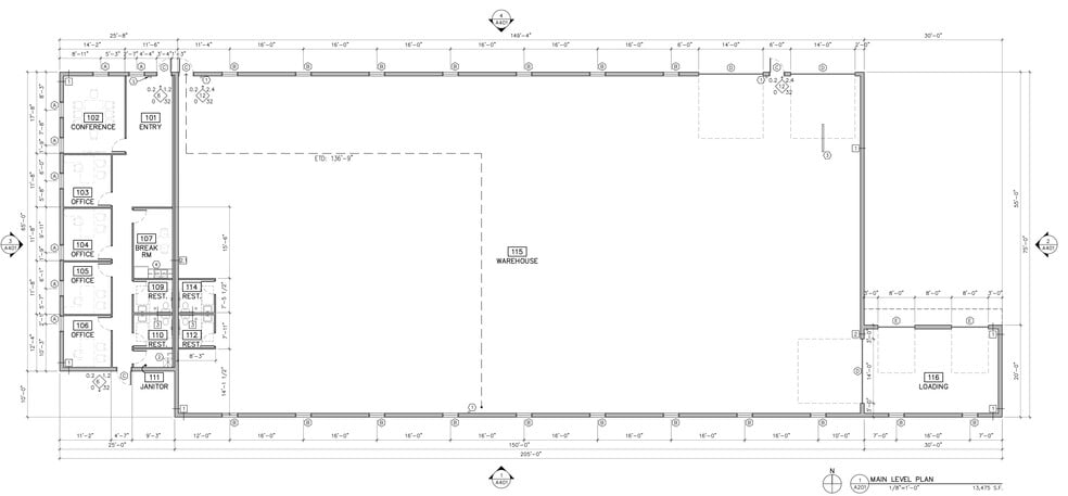 3073 42nd N st, Fargo, ND for lease - Floor Plan - Image 1 of 8