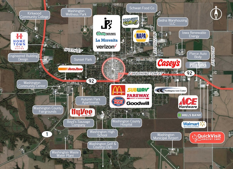 2489 Highway 92, Washington, IA for sale - Aerial - Image 3 of 5