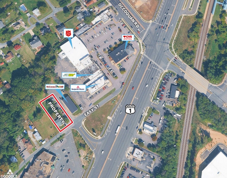 1214 Easy St, Woodbridge, VA à louer - Aérien - Image 3 de 3