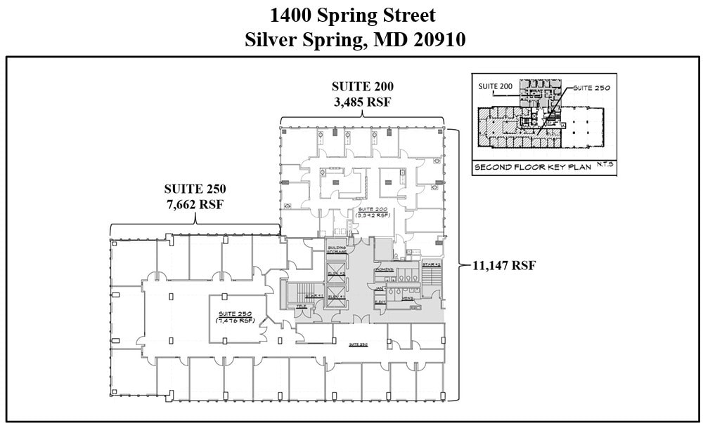 1400 Spring St, Silver Spring, MD à louer Plan d’étage- Image 1 de 1