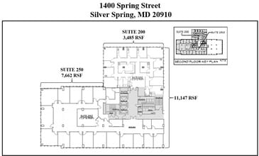 1400 Spring St, Silver Spring, MD à louer Plan d’étage- Image 1 de 1