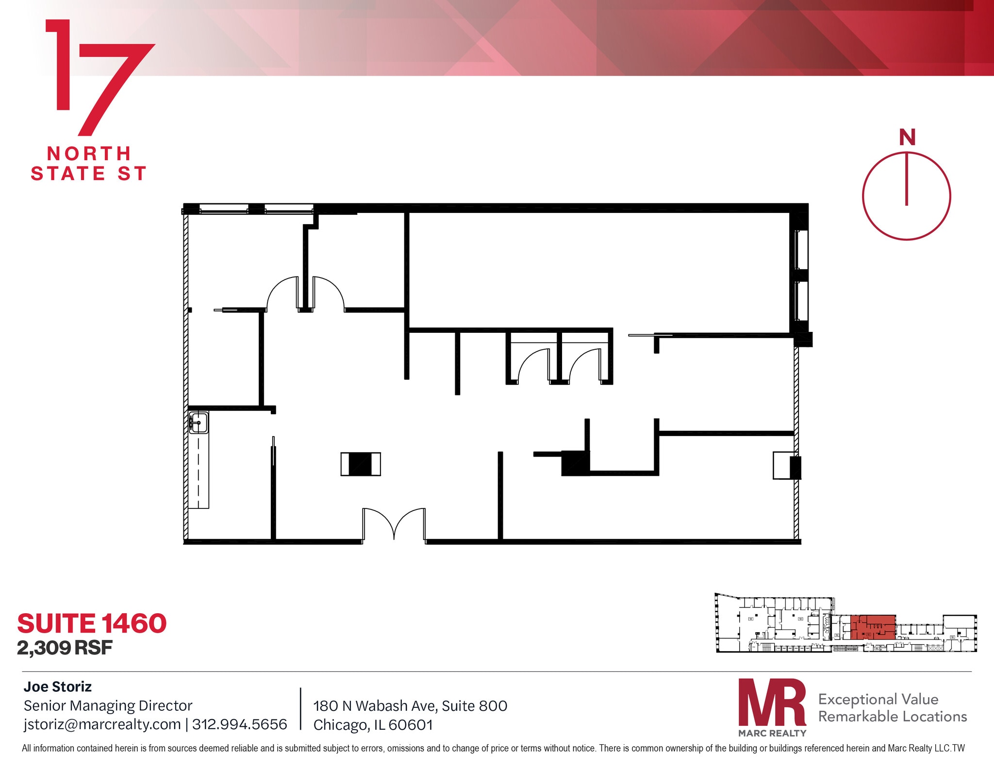 17 N State St, Chicago, IL for lease Floor Plan- Image 1 of 6