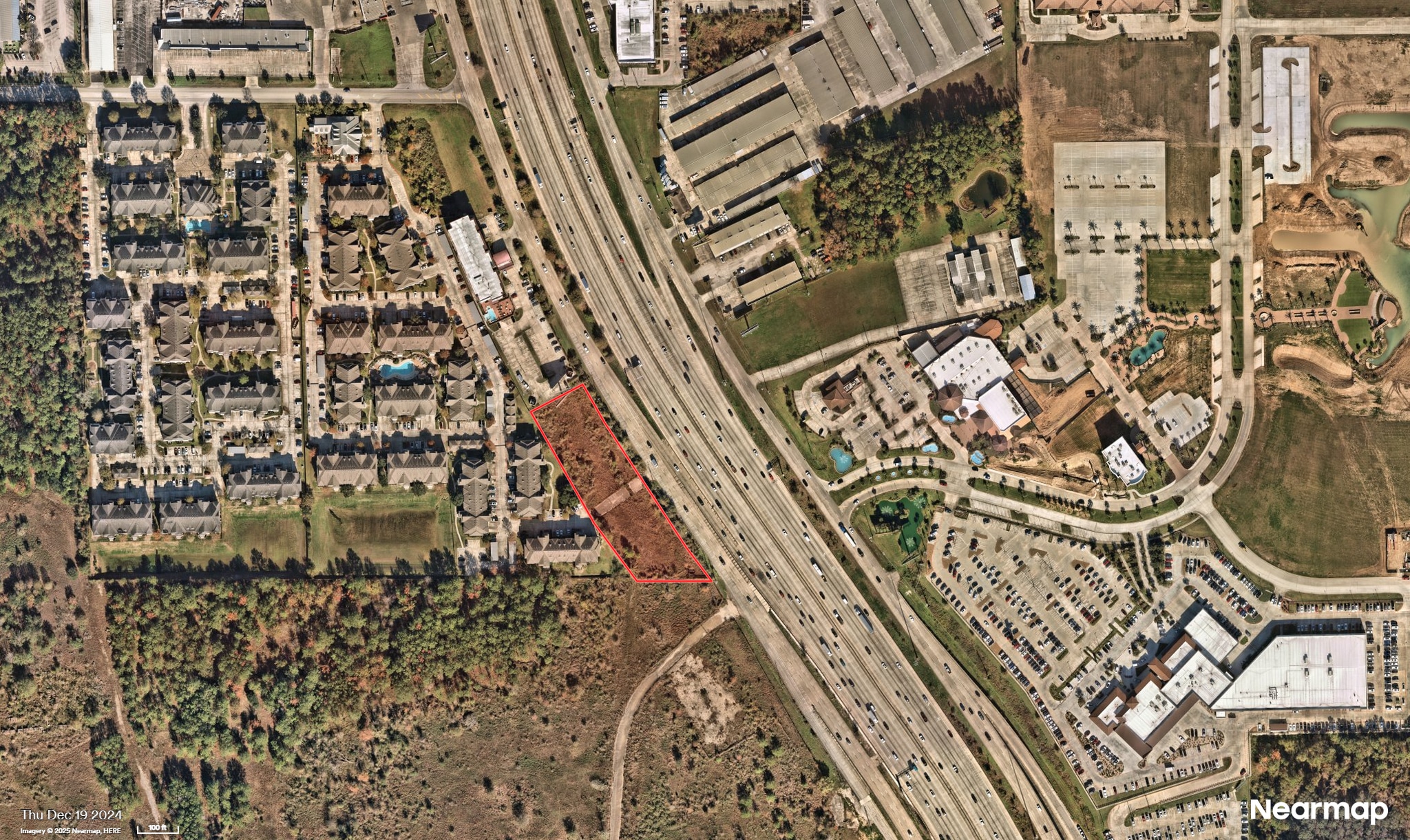 I-45 Feeder Road South Of Sawdust & Pruitt Road, Spring, TX for sale Aerial- Image 1 of 3