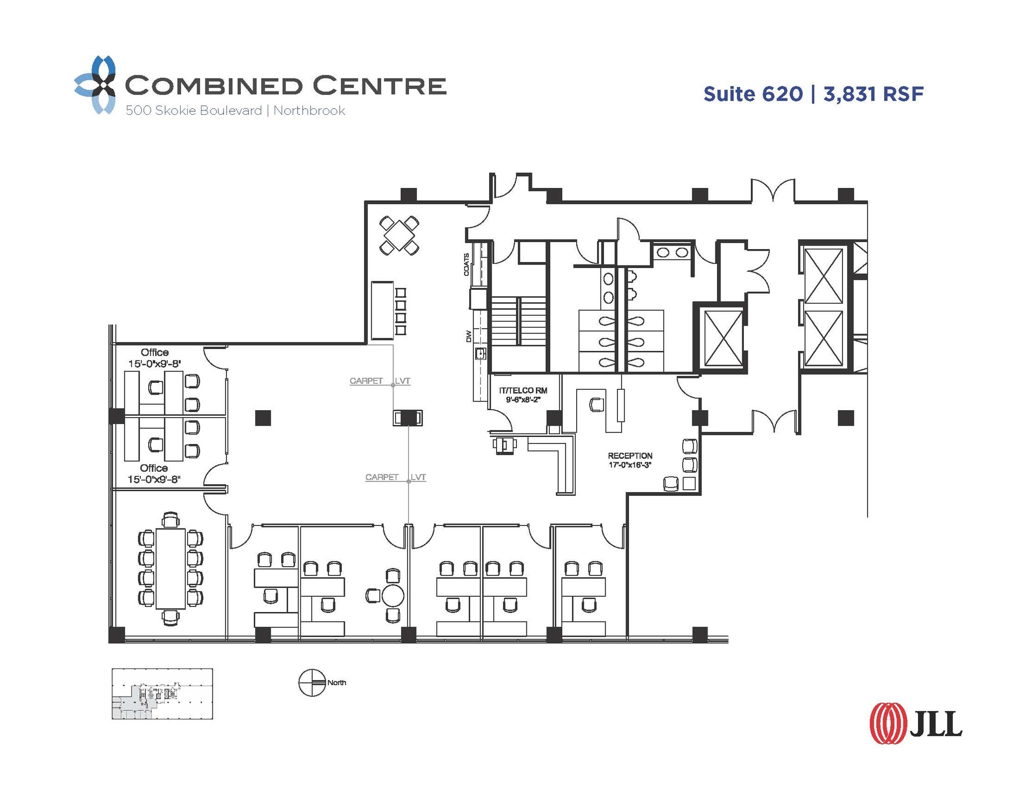 707 Skokie Blvd, Northbrook, IL à louer Plan d’étage- Image 1 de 1
