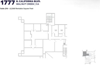 1777 N California Blvd, Walnut Creek, CA for lease Floor Plan- Image 1 of 1