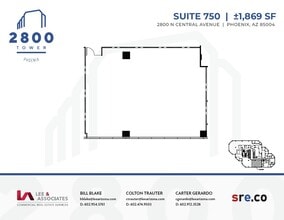 2800 N Central Ave, Phoenix, AZ for lease Floor Plan- Image 1 of 1