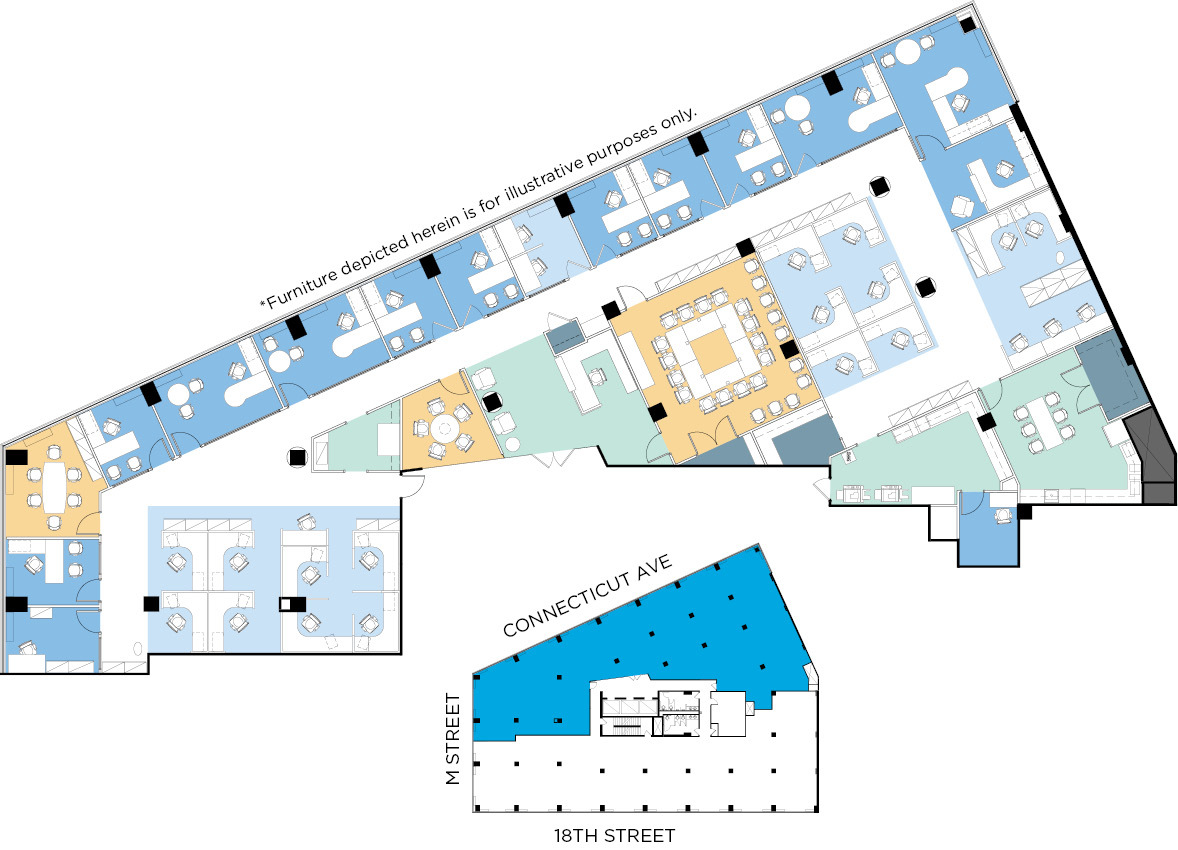 1150 Connecticut Ave NW, Washington, DC for lease Floor Plan- Image 1 of 1