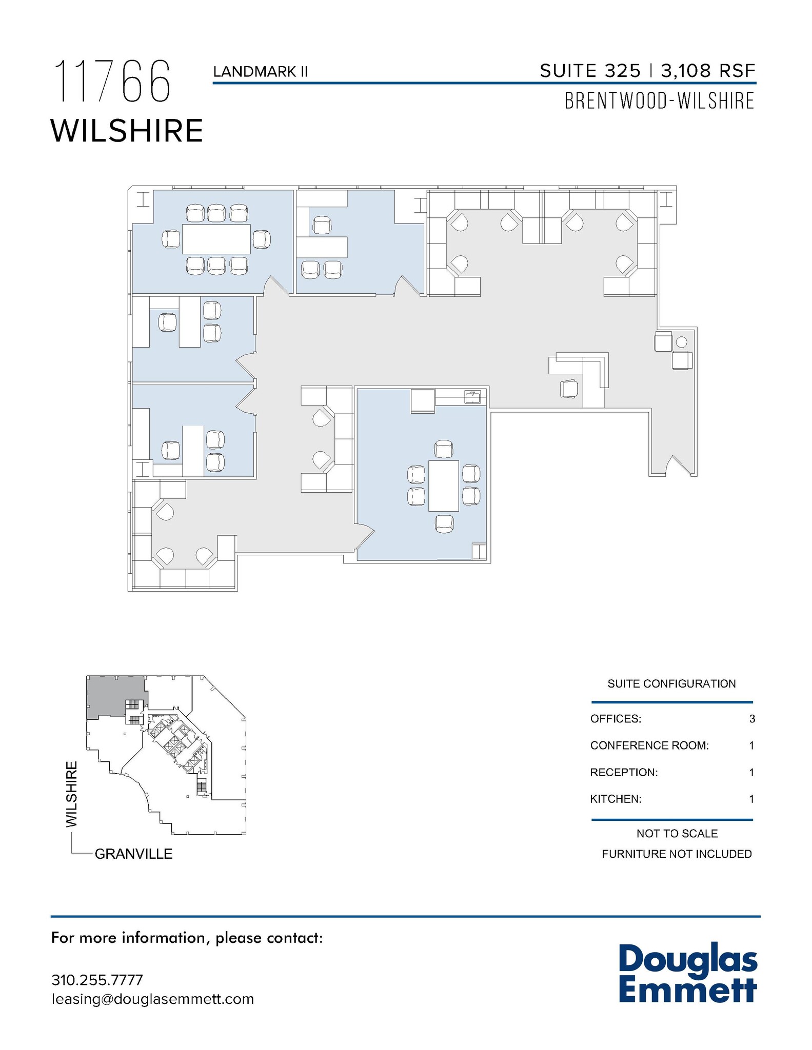 11766 Wilshire Blvd, Los Angeles, CA à louer Plan d’étage- Image 1 de 1