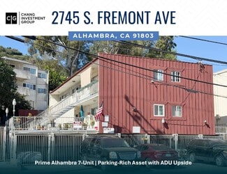 More details for 2745 S Fremont Ave, Alhambra, CA - Multifamily for Sale