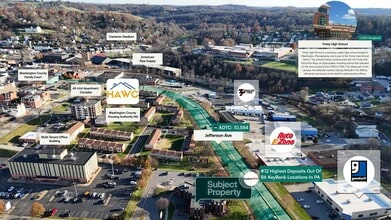 200 W Beau St, Washington, PA - Aérien Vue de la carte - Image1