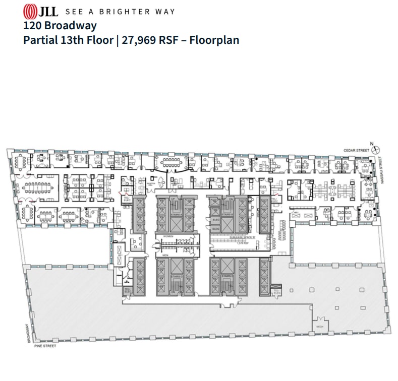 120 Broadway, New York, NY for lease Floor Plan- Image 1 of 14