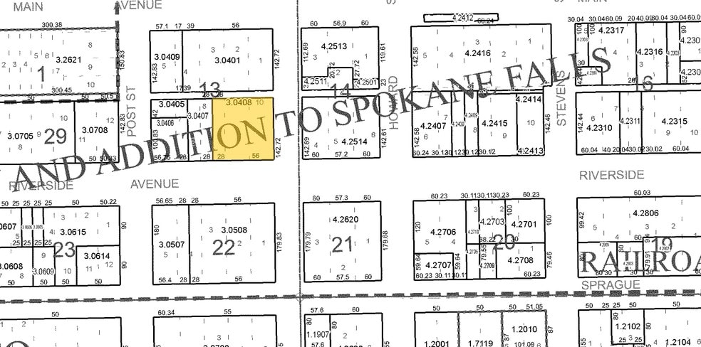 111 N Wall St, Spokane, WA for lease - Plat Map - Image 2 of 26