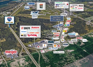 3356-3366 I 75 Business Spur, Sault Sainte Marie, MI - Aerial  map view