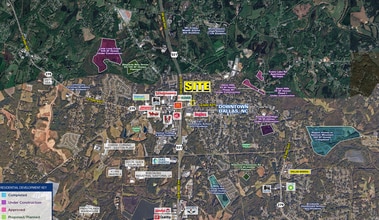 706 W Trade St, Dallas, NC - AERIAL map view