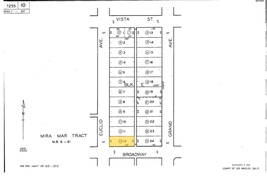 3701 E Broadway, Long Beach, CA for sale - Plat Map - Image 2 of 19