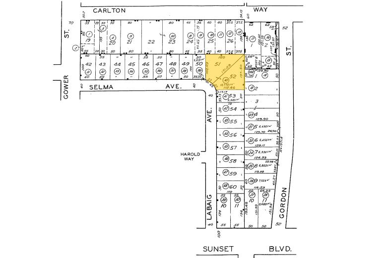 6043-6053 Selma Ave, Los Angeles, CA à vendre - Plan cadastral - Image 2 de 16