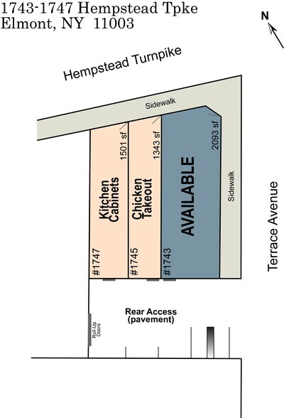 1743-1747 Hempstead Tpke, Elmont, NY à louer - Plan de site - Image 2 de 4