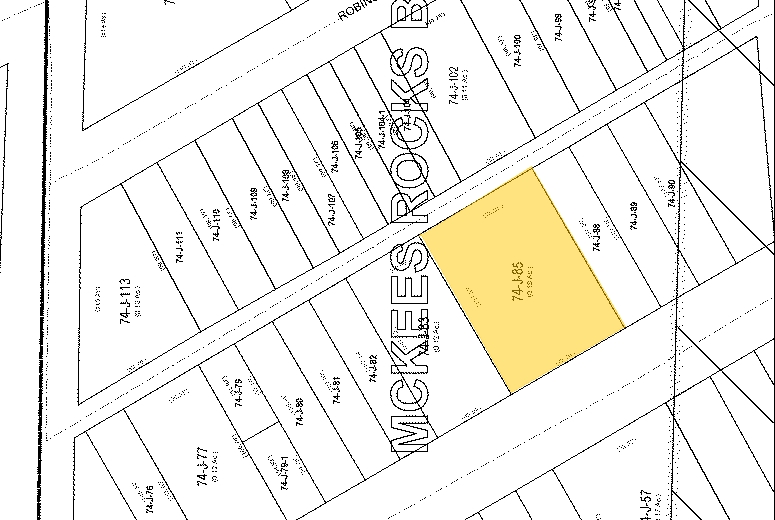 904-914 Island Ave, Mckees Rocks, PA à vendre - Plan cadastral - Image 2 de 5