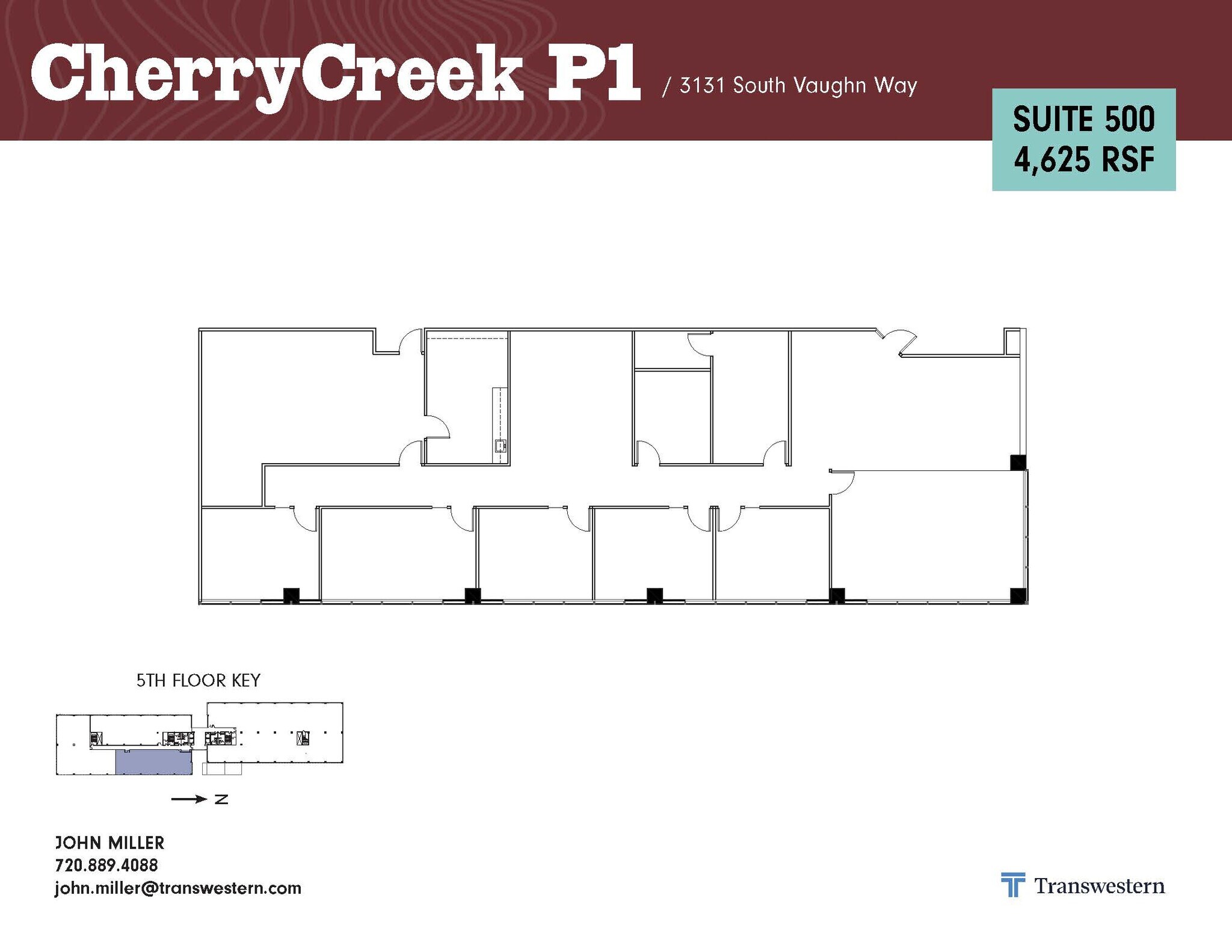 3131 S Vaughn Way, Aurora, CO for lease Floor Plan- Image 1 of 2