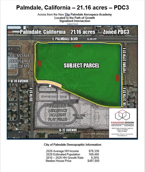 3600 E Palmdale Blvd, Palmdale, CA à vendre - Photo principale - Image 1 de 6