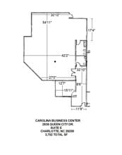 2838 Queen City Dr, Charlotte, NC à louer Plan d’étage- Image 1 de 1