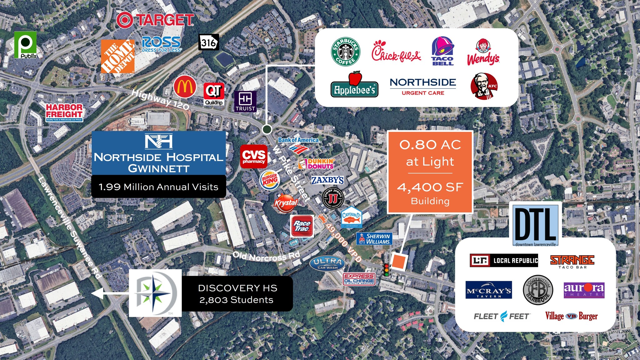 425 W Pike St, Lawrenceville, GA for sale Primary Photo- Image 1 of 6