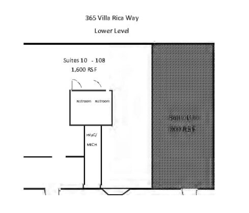 365 SW Villa Rica Way, Marietta, GA for lease Floor Plan- Image 1 of 1
