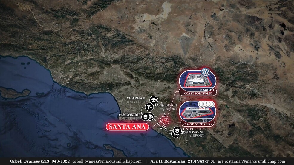 Audi & VW Dealership Portfolio Santa Ana portefeuille de 2 propriétés à vendre sur LoopNet.ca - Vidéo sur l’inscription commerciale - Image 2 de 7