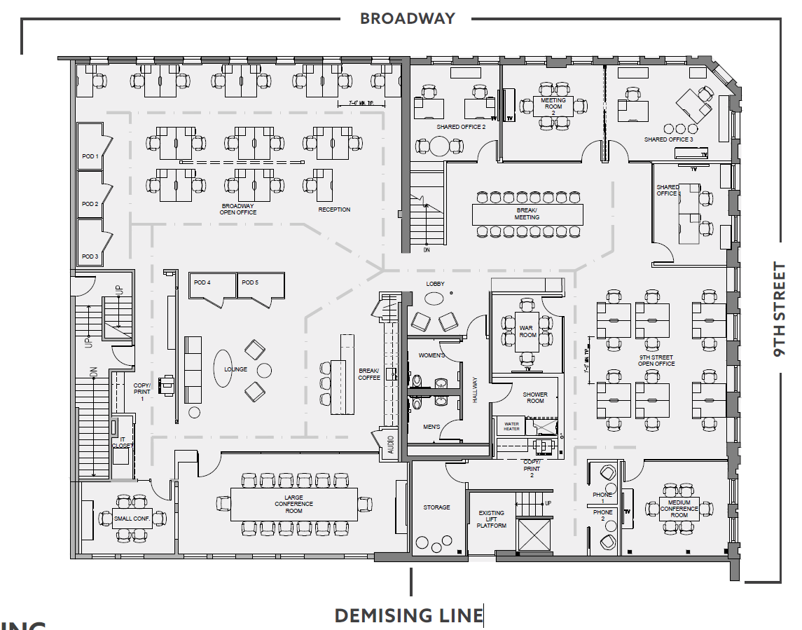 452 8th St, Oakland, CA for lease Floor Plan- Image 1 of 6