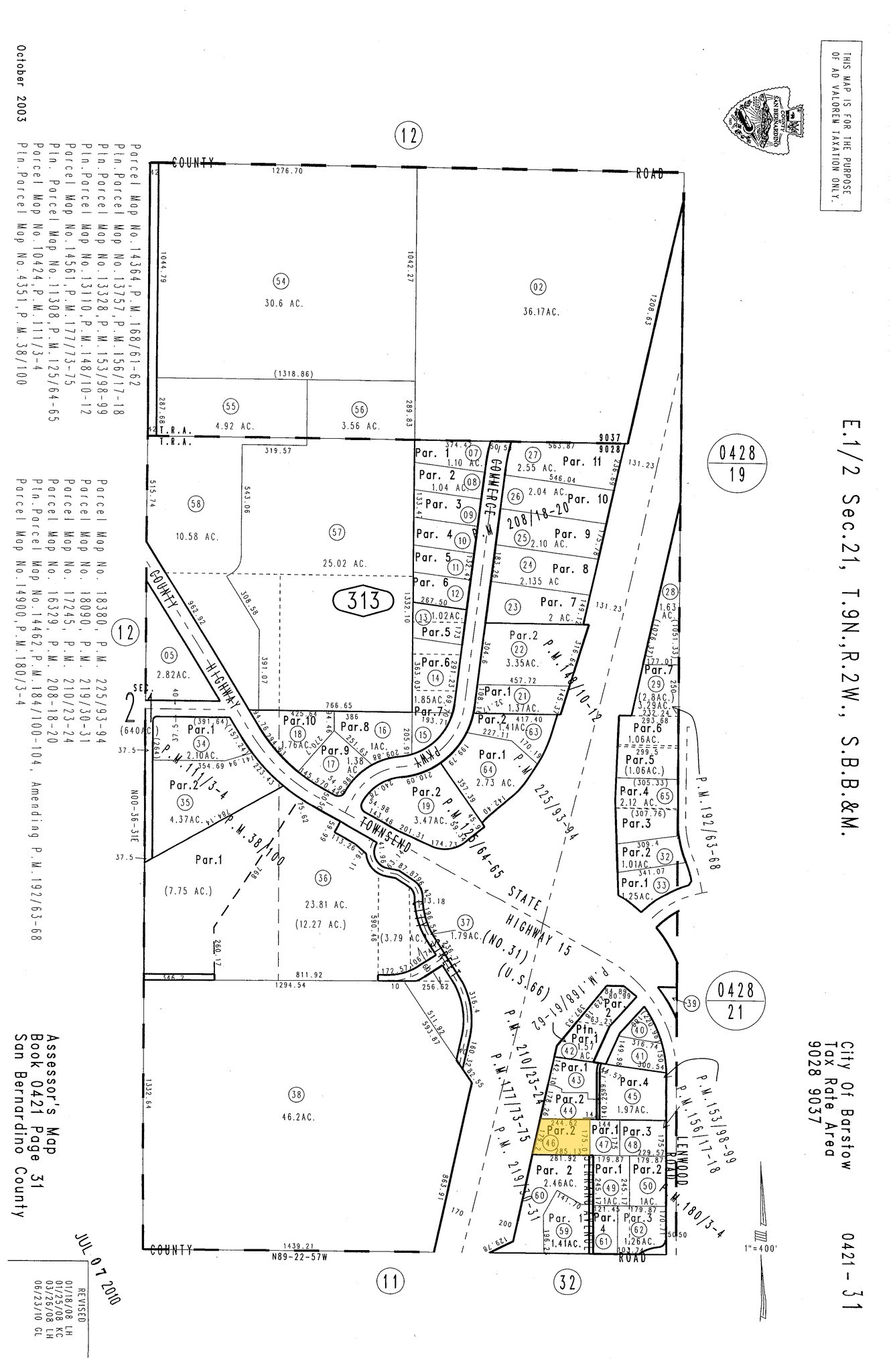 2824 Lenwood Rd, Barstow, CA à vendre Plan cadastral- Image 1 de 2