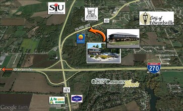 Sunset Hills Executive Pky, Glen Carbon, IL - Aérien  Vue de la carte - Image1