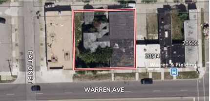 20524 & 20538 W Warren Ave, Detroit, MI - Aérien  Vue de la carte