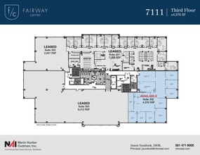 7108-7121 Fairway Dr, Palm Beach Gardens, FL for lease Floor Plan- Image 2 of 12