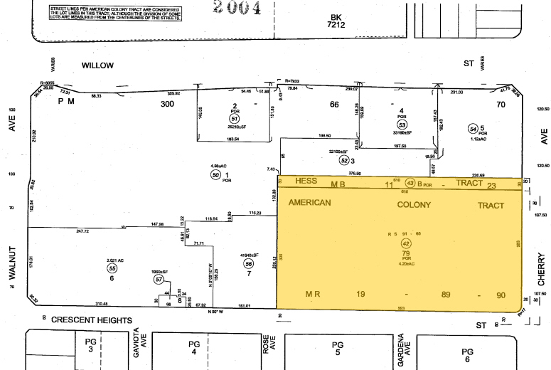 2501 Cherry Ave, Signal Hill, CA for lease - Plat Map - Image 2 of 10