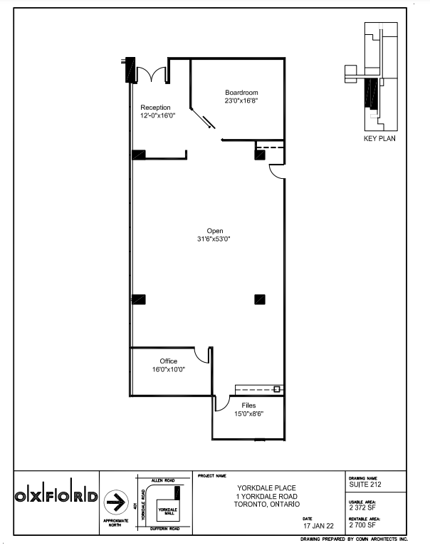 1 Yorkdale Rd, Toronto, ON for lease Floor Plan- Image 1 of 1