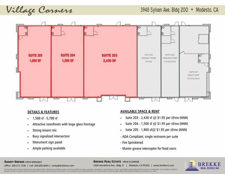 3948 Sylvan Ave, Modesto, CA à louer - Plan d’étage - Image 2 de 8