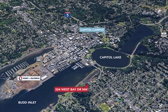 324 W Bay Dr NW, Olympia, WA - Aérien  Vue de la carte