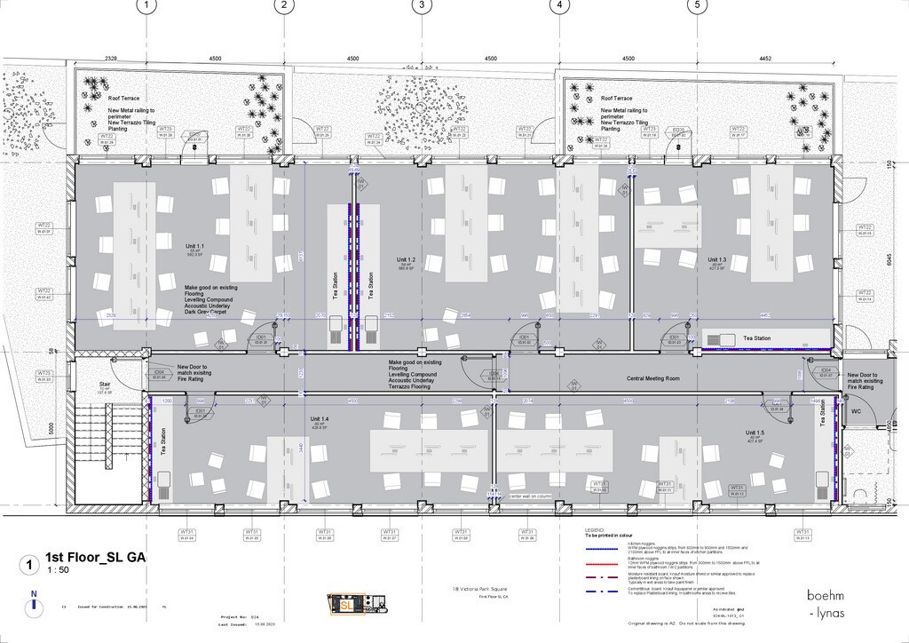 18 Victoria Park Sq, Londres à louer Plan d’étage- Image 1 de 2