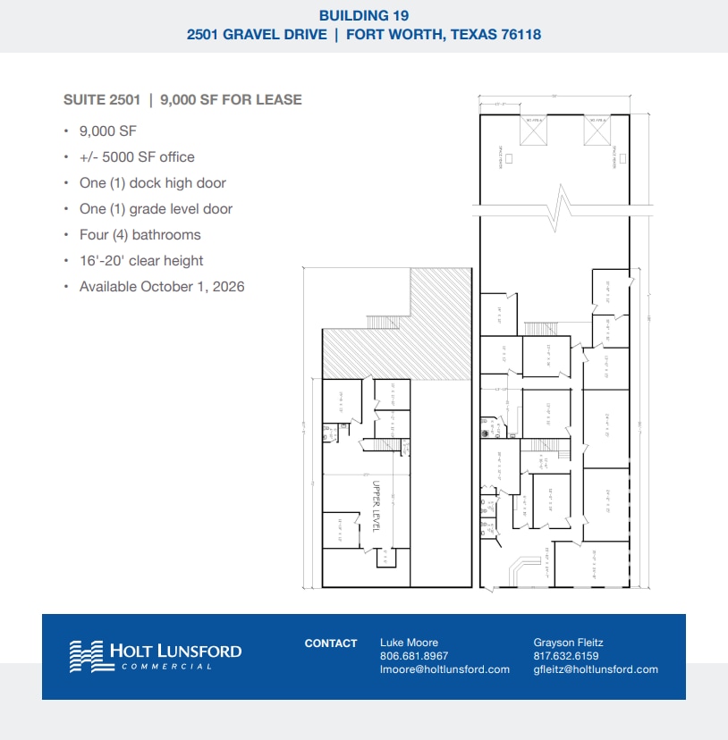 2501-2519 Gravel Dr, Fort Worth, TX à louer Plan d’étage- Image 1 de 1