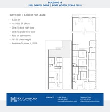 2501-2519 Gravel Dr, Fort Worth, TX à louer Plan d’étage- Image 1 de 1