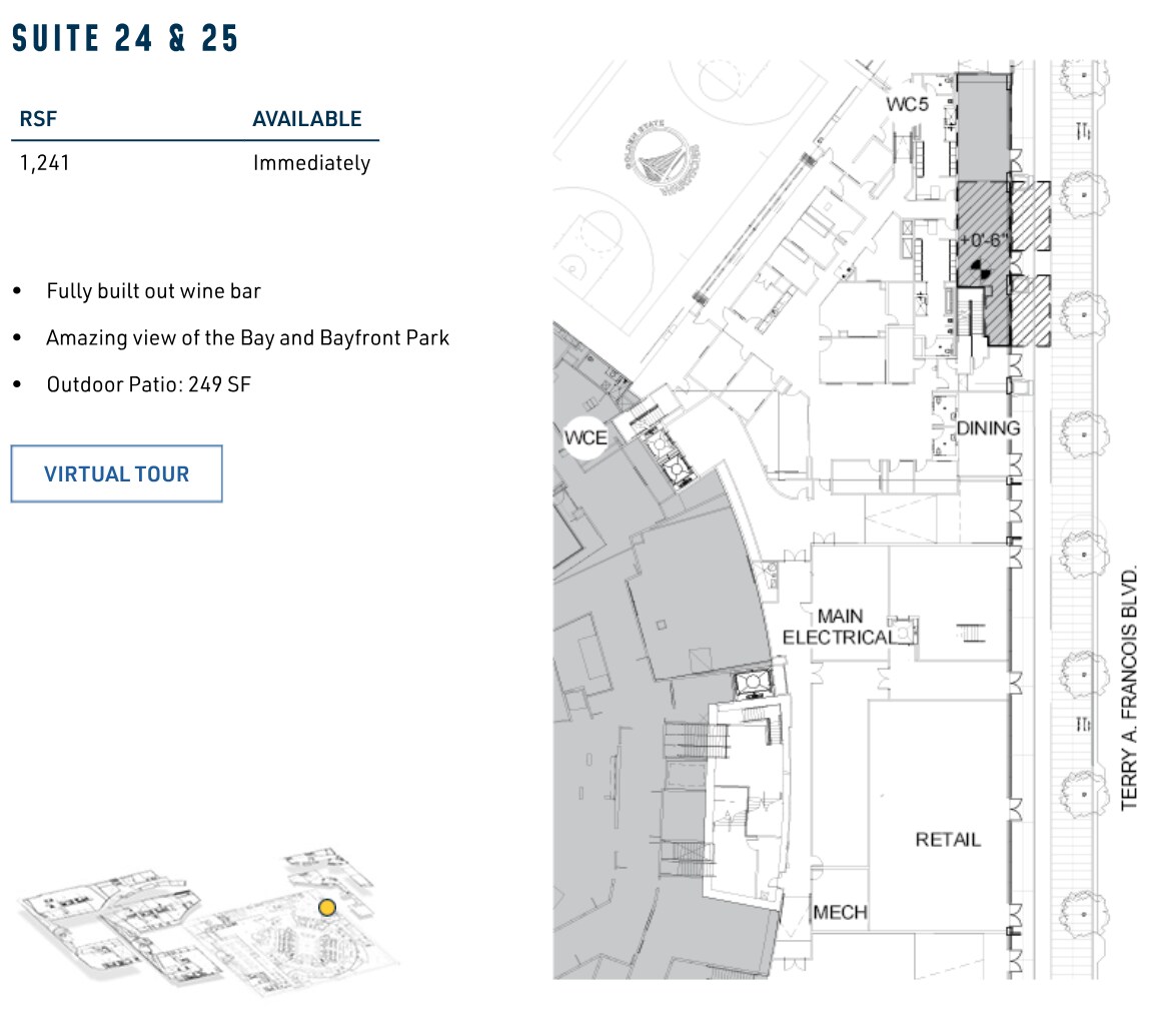 1 Warriors Way, San Francisco, CA for lease Floor Plan- Image 1 of 1