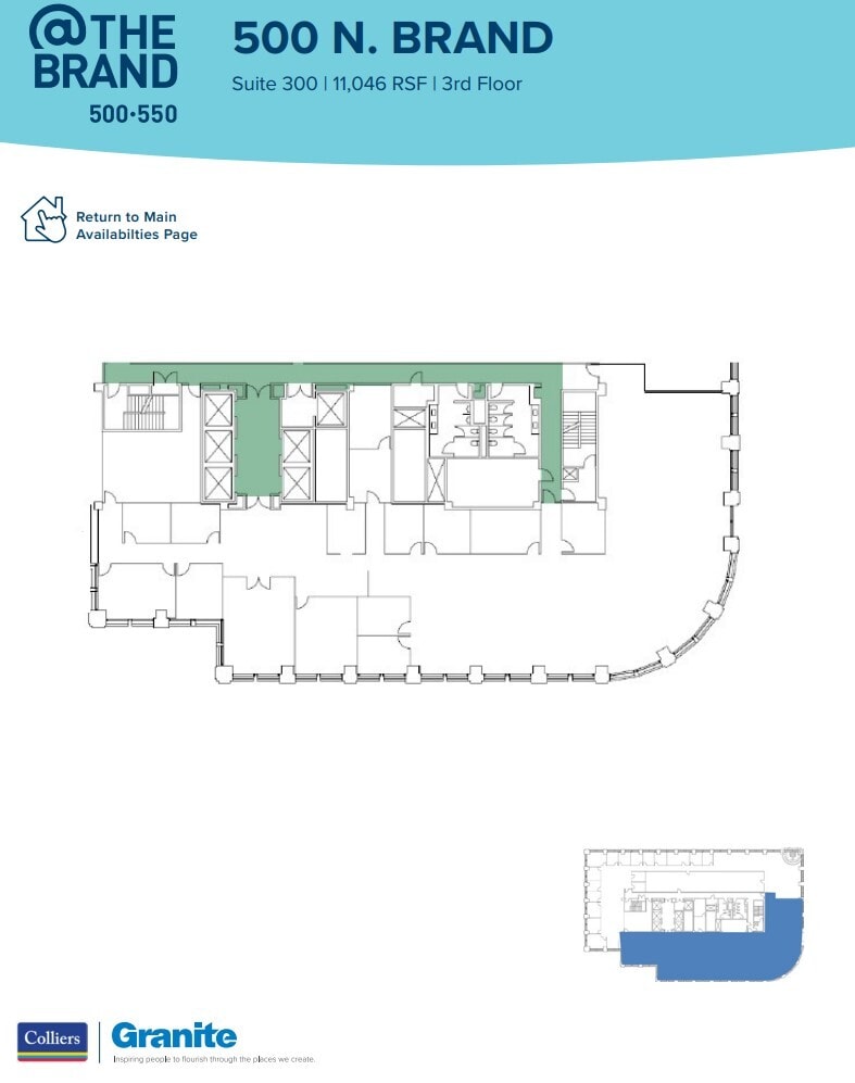 500-550 N Brand Blvd, Glendale, CA for lease Floor Plan- Image 1 of 1