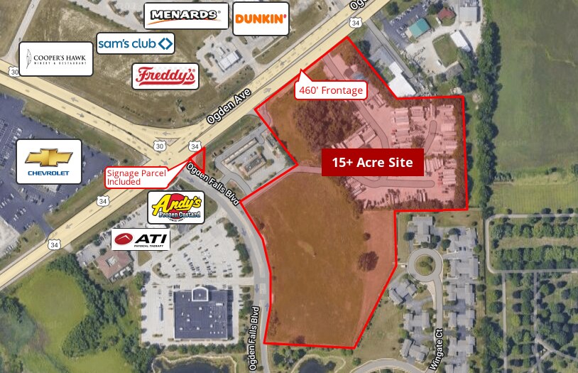 1210 US Highway 34, Oswego, IL à vendre - Photo du bâtiment - Image 1 de 5