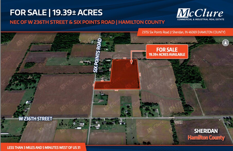 23755 Six Points Road, Sheridan, IN for sale - Primary Photo - Image 1 of 1
