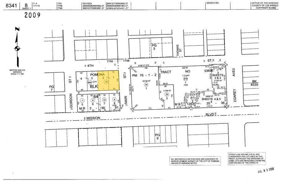 401 S Main St, Pomona, CA à louer - Plan cadastral - Image 3 de 4