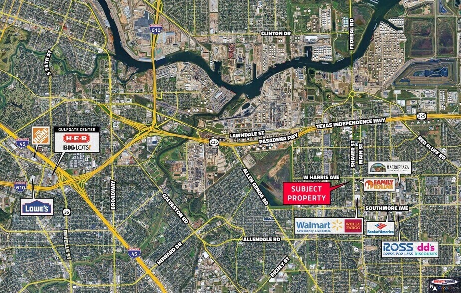 920 Shaver St, Pasadena, TX à vendre - Aérien - Image 2 de 2