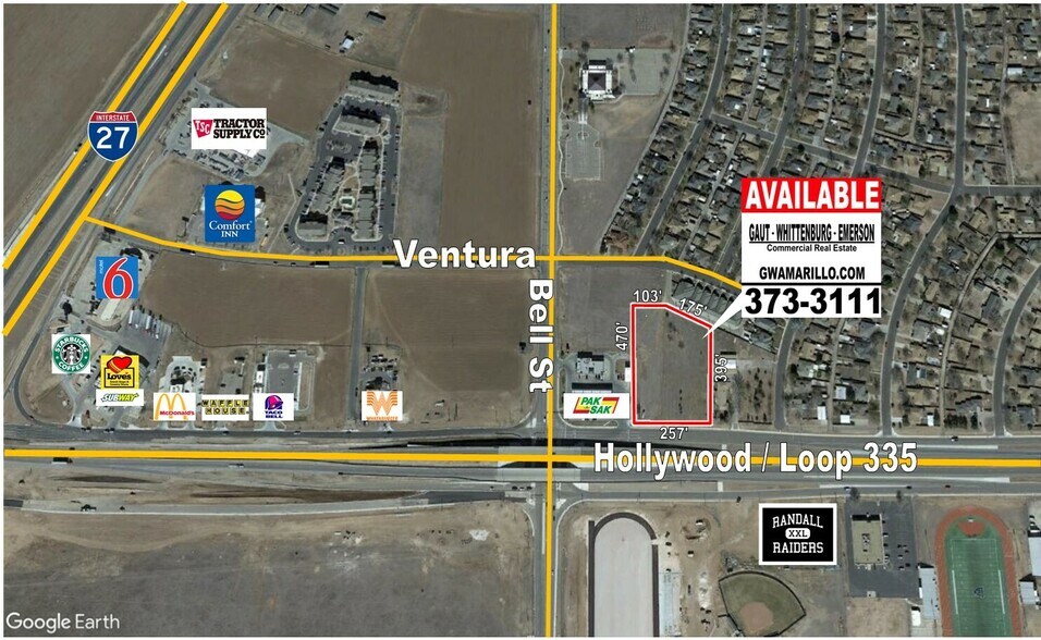 Hollywood & Loop 335, Amarillo, TX à vendre - Photo du bâtiment - Image 1 de 1