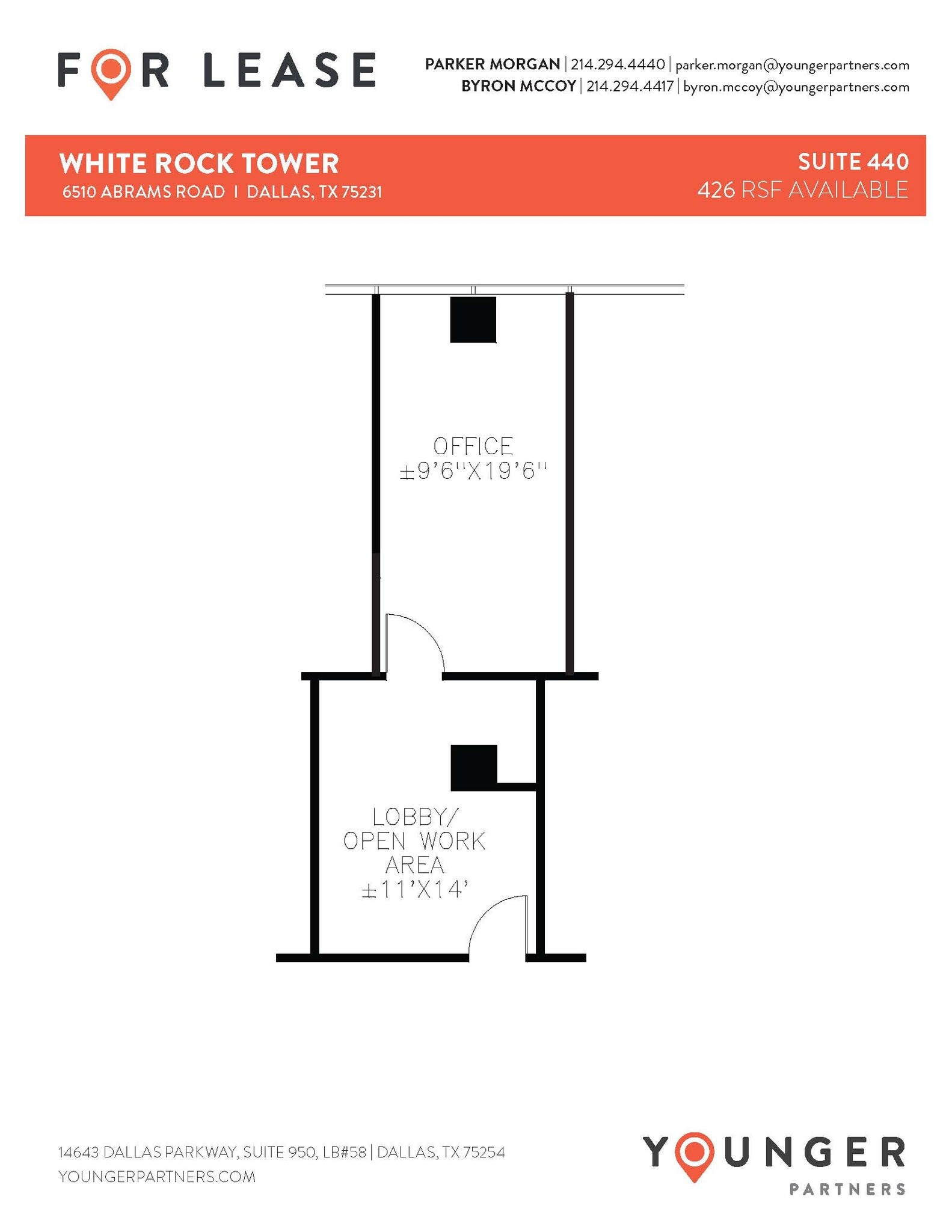 6510 Abrams Rd, Dallas, TX à louer Plan d’étage- Image 1 de 1