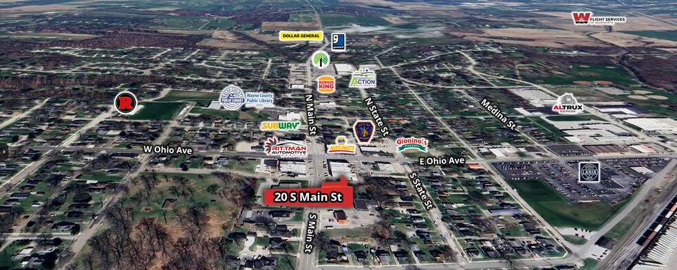 20 S Main St, Rittman, OH à vendre - Photo du bâtiment - Image 3 de 8